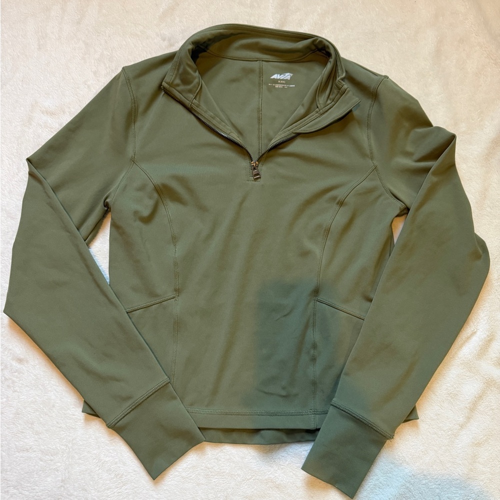 Olive Half Zip Pullover